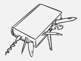 Ein Buch, das wie ein Sackmesser viele unterschiedliche Werkzeuge in sich trägt. 