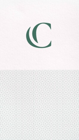 Logo und Muster des Clementi Brand Designs 