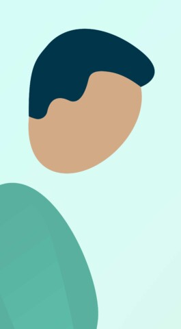 Naher Ausschnitt des «Flat Illustration» Stils