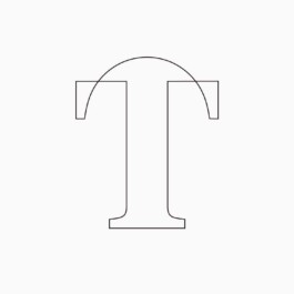 Ein elegantes Logo, basierend auf dem Buchstaben T 