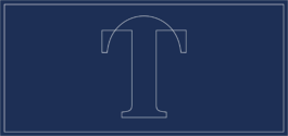 Das Turicum Oraldesign Logo in Weiss auf dunkelblauem Hintergrund